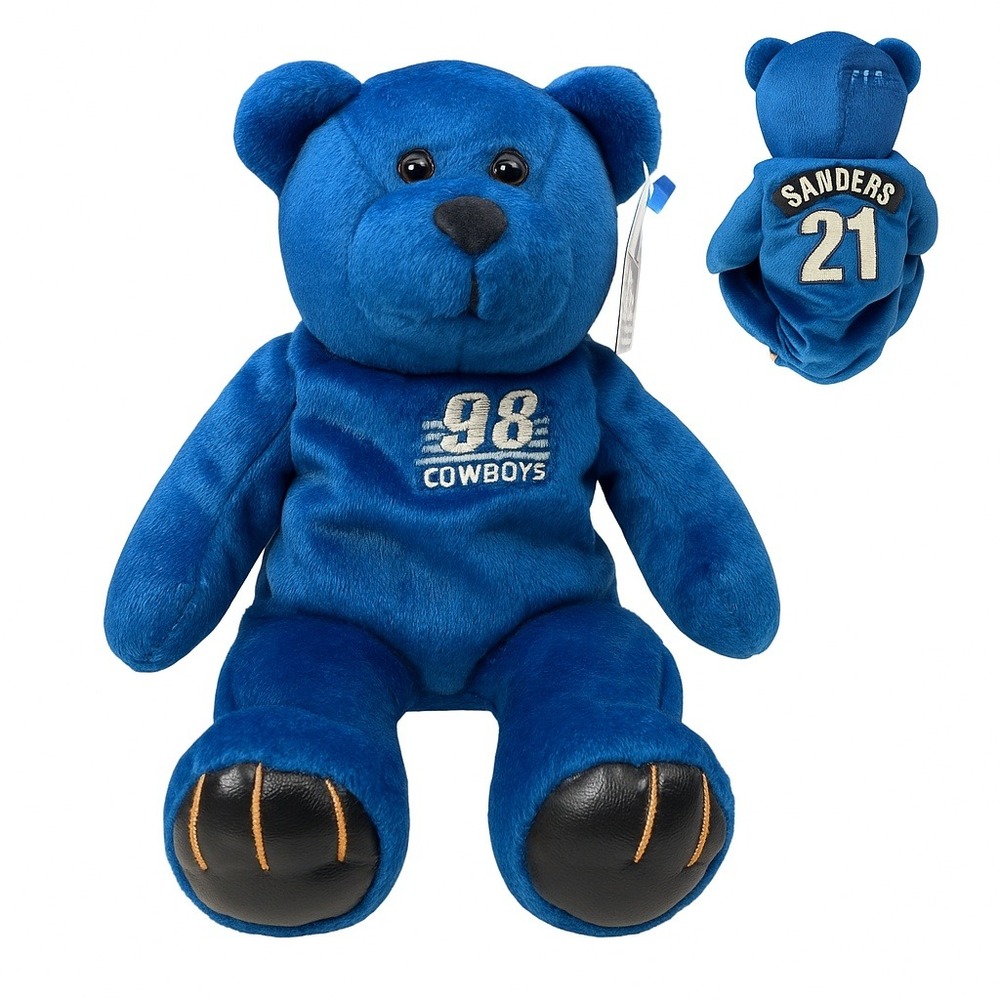 1998 Limited Treasures Dallas Cowboys Deion Sanders NFL Edition Plush Bear #211
